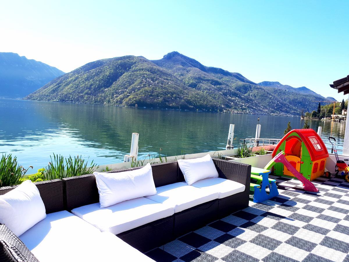Hotel Garni Battello Мелиде Екстериор снимка