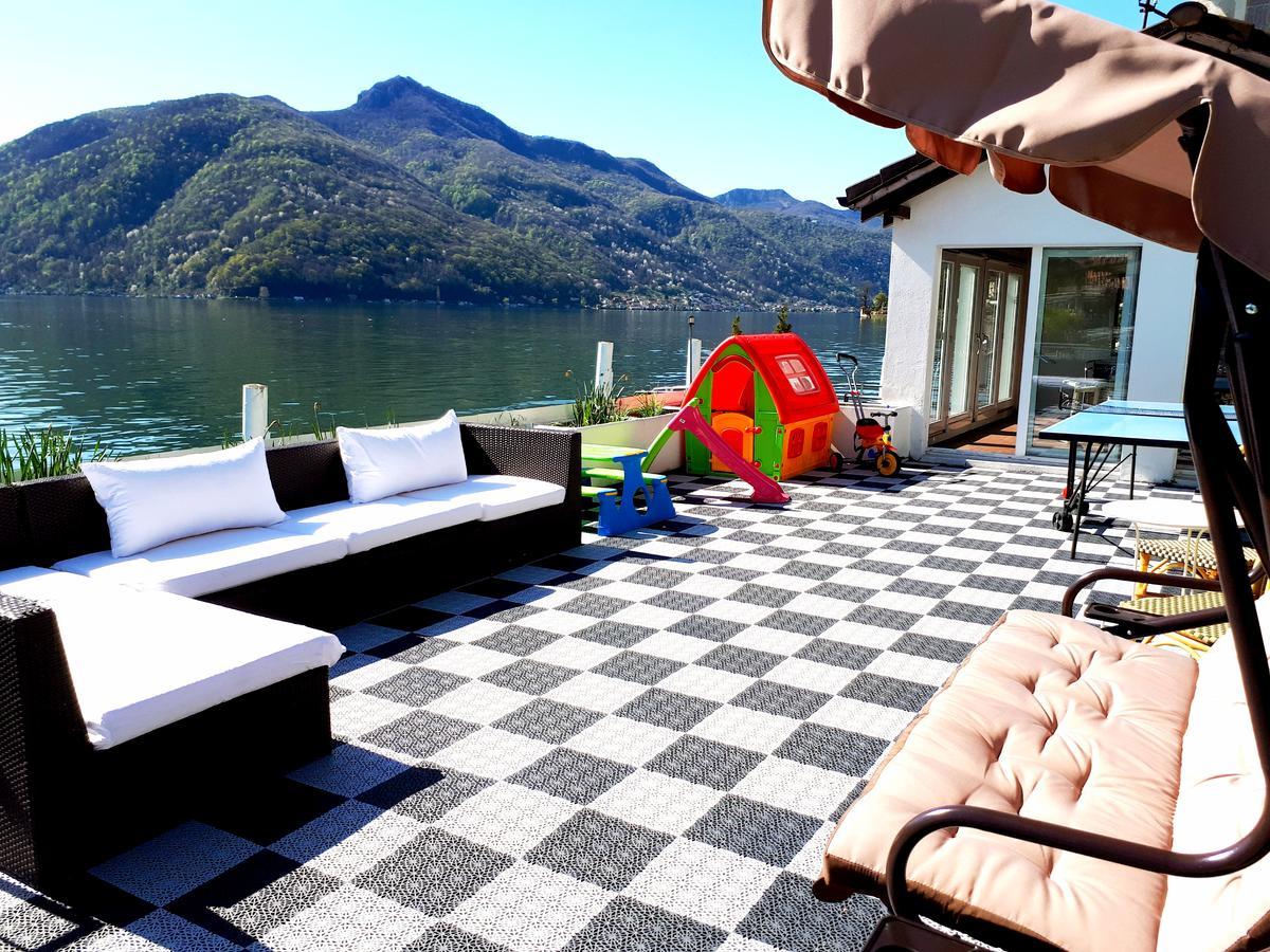 Hotel Garni Battello Мелиде Екстериор снимка